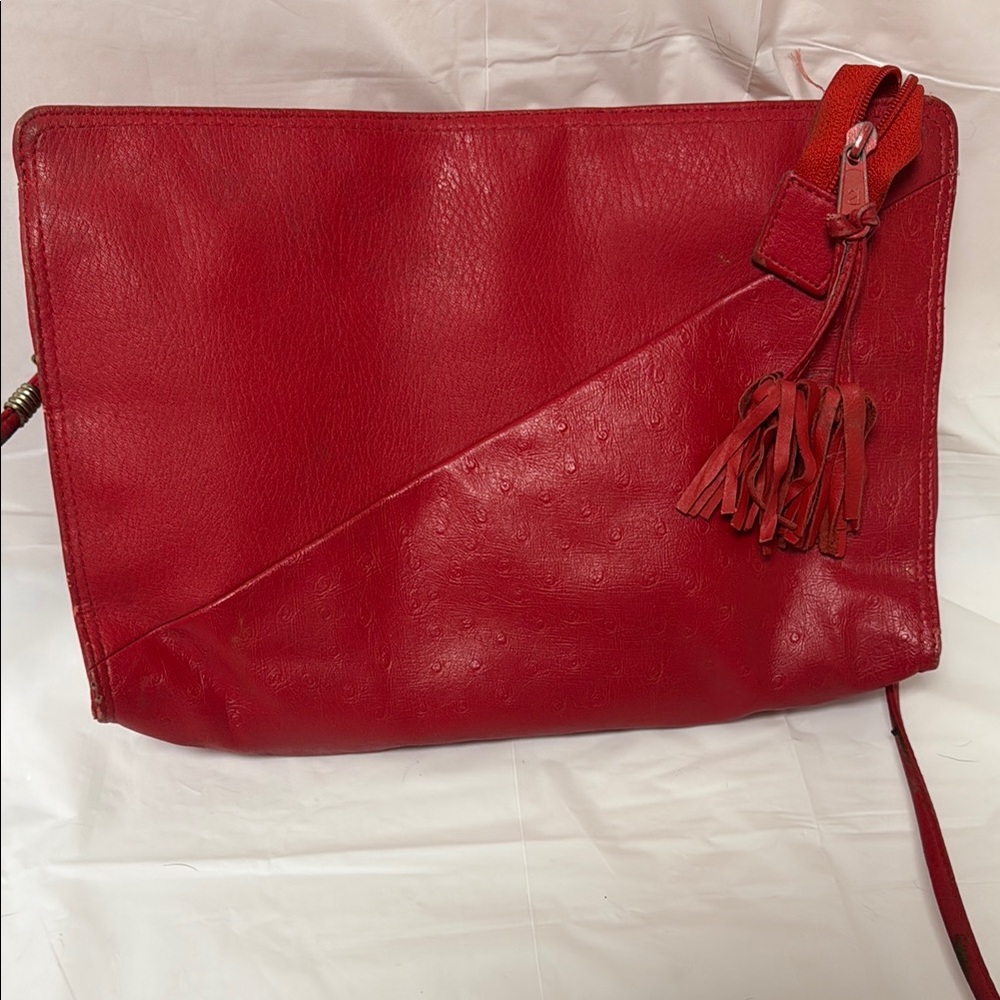 Red Leather Vintage Bag